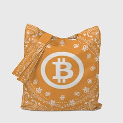 Сумка-шопер Bitcoin Mandala, цвет: 3D-принт