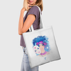 Сумка-шопер Девушка Близнецы, цвет: 3D-принт — фото 2