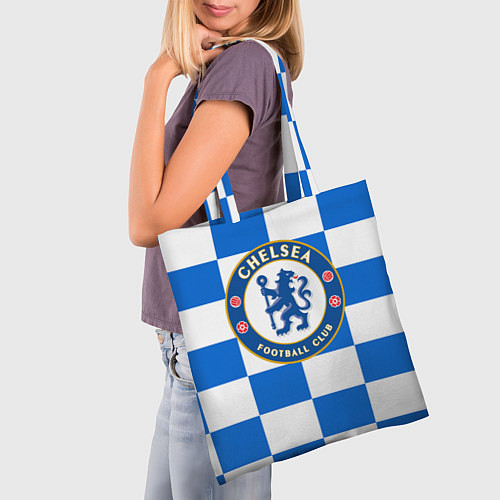 Сумка-шоппер FC Chelsea: Grid / 3D-принт – фото 3