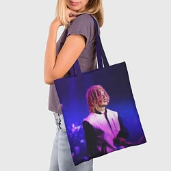 Сумка-шопер Lil Pump: Neon Style, цвет: 3D-принт — фото 2