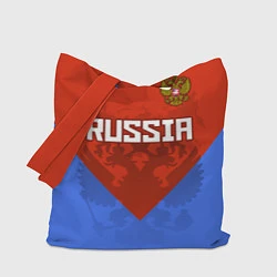 Сумка-шопер Russia Red & Blue, цвет: 3D-принт