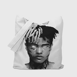 Сумка-шопер XXXTentacion: Pixel Art, цвет: 3D-принт