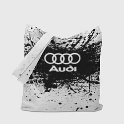 Сумка-шопер Audi: Black Spray, цвет: 3D-принт