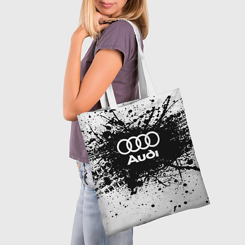 Сумка-шоппер Audi: Black Spray / 3D-принт – фото 3