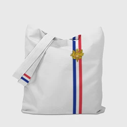 Сумка-шоппер Франция: лента с гербом