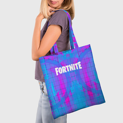 Сумка-шоппер Fortnite: Acid Neon / 3D-принт – фото 3