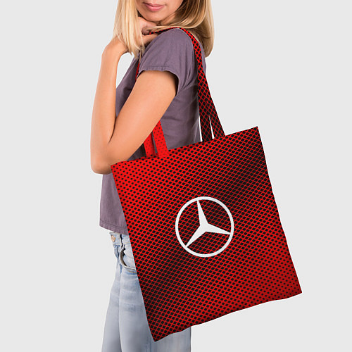 Сумка-шоппер Mercedes: Red Carbon / 3D-принт – фото 3