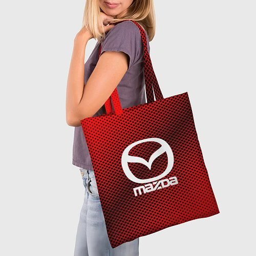 Сумка-шоппер Mazda: Red Carbon / 3D-принт – фото 3