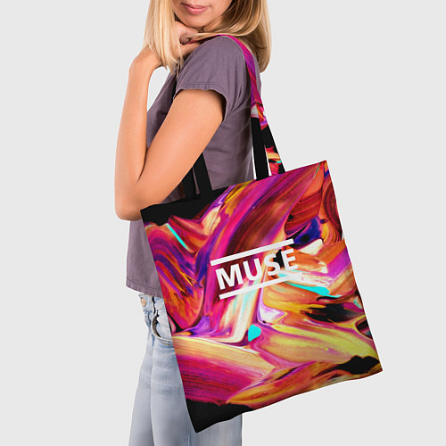 Сумка-шоппер MUSE: Neon Colours / 3D-принт – фото 3