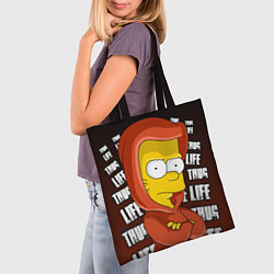 Сумка-шопер Bart: Thug Life, цвет: 3D-принт — фото 2