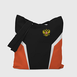 Сумка-шопер Russia: Orange Sport, цвет: 3D-принт