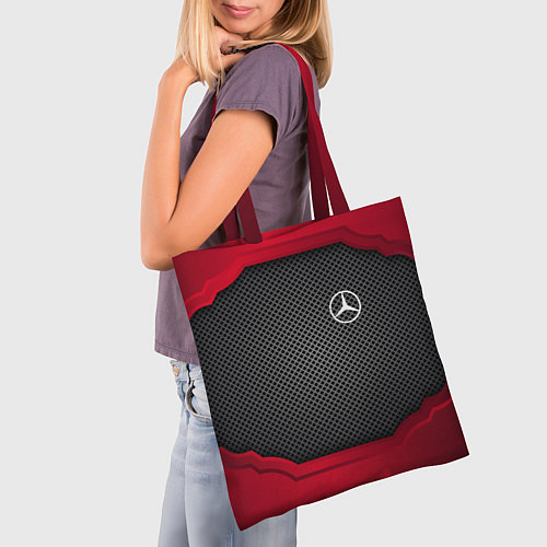 Сумка-шоппер Mercedes Benz: Metal Sport / 3D-принт – фото 3