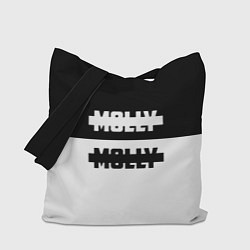 Сумка-шопер Molly: Black & White, цвет: 3D-принт
