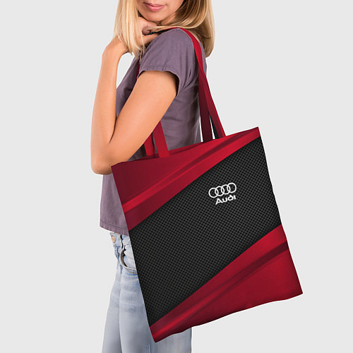 Сумка-шоппер Audi: Red Sport / 3D-принт – фото 3