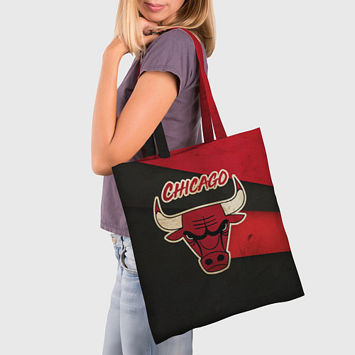 Сумка-шоппер Chicago Bulls: Old Style / 3D-принт – фото 3