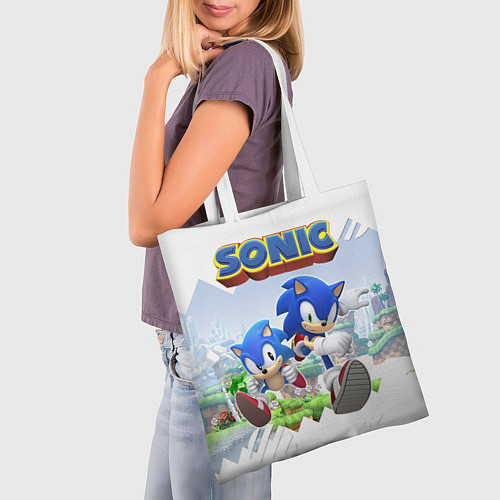 Сумка-шоппер Sonic Stories / 3D-принт – фото 3