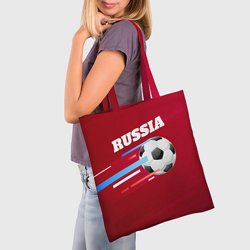 Сумка-шоппер Russia Football / 3D-принт – фото 3