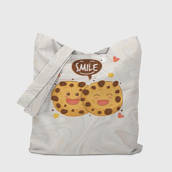 Сумка-шопер Smile Cookies, цвет: 3D-принт