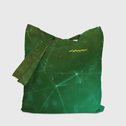 Сумка-шопер Cyberpunk 2077: Green Network, цвет: 3D-принт