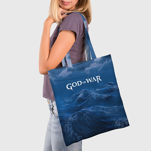 Сумка-шоппер God of War: Rage of the waves / 3D-принт – фото 3