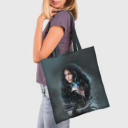 Сумка-шопер The Witcher 3: Magical Woman, цвет: 3D-принт — фото 2