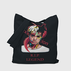 Сумка-шопер XXXTentacion: RIP Legend, цвет: 3D-принт