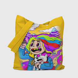 Сумка-шопер 69 Rainbow, цвет: 3D-принт