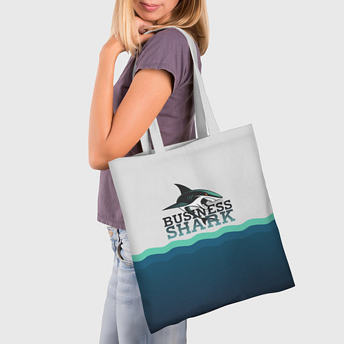 Сумка-шоппер Business Shark / 3D-принт – фото 3
