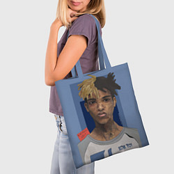 Сумка-шопер XXXTentacion Art, цвет: 3D-принт — фото 2