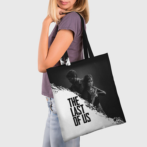 Сумка-шоппер The Last of Us: White & Black / 3D-принт – фото 3