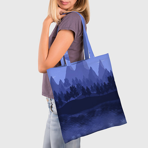 Сумка-шоппер Firewatch Mountains / 3D-принт – фото 3