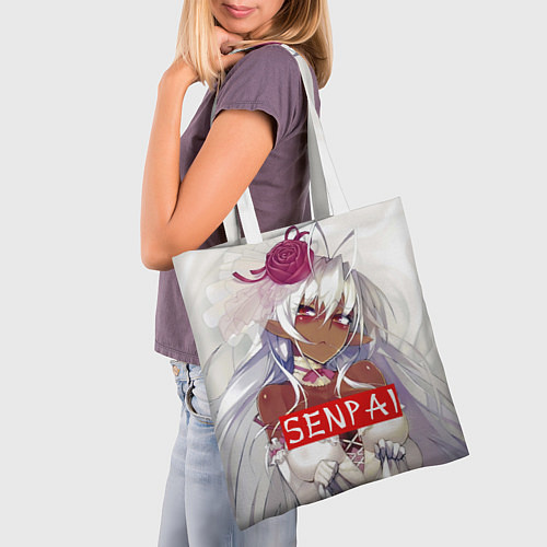 Сумка-шоппер Senpai: White Girl / 3D-принт – фото 3