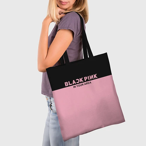 Сумка-шоппер Black Pink: In Your Area / 3D-принт – фото 3