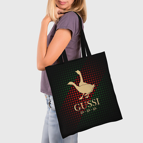 Сумка-шоппер GUSSI EQ Style / 3D-принт – фото 3