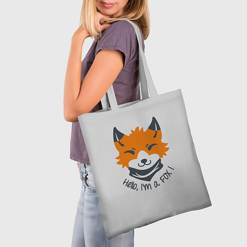 Сумка-шоппер Hello Fox / 3D-принт – фото 3