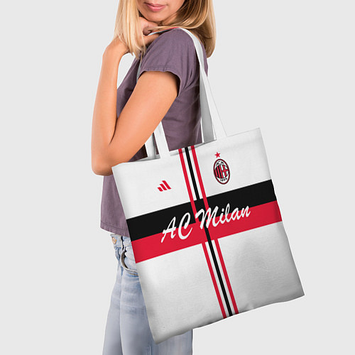 Сумка-шоппер AC Milan: White Form / 3D-принт – фото 3