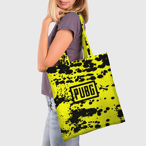 Сумка-шоппер PUBG: Yellow Stained / 3D-принт – фото 3