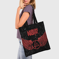 Сумка-шопер Linkin Park: Red Airs, цвет: 3D-принт — фото 2