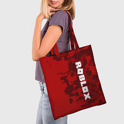 Сумка-шопер ROBLOX: Red Camo, цвет: 3D-принт — фото 2