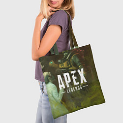 Сумка-шопер Apex Legends: Toxic Soldier, цвет: 3D-принт — фото 2