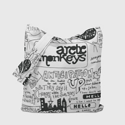 Сумка-шопер Arctic Monkeys: Up, цвет: 3D-принт