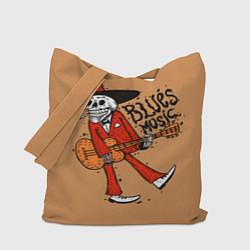 Сумка-шопер Blues Music, цвет: 3D-принт