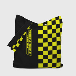 Сумка-шопер Testing ASAP Rocky: Yellow Grid, цвет: 3D-принт