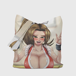 Сумка-шопер Май Сирануи boobs - sexy ahegao, цвет: 3D-принт