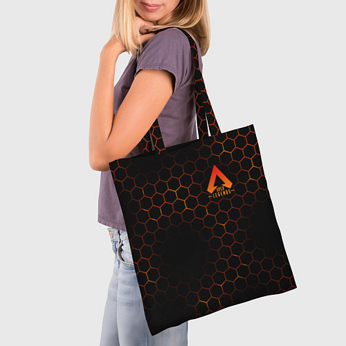 Сумка-шоппер Apex Legends: Orange Carbon / 3D-принт – фото 3