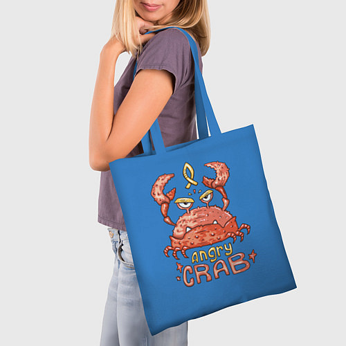 Сумка-шоппер Hungry Crab / 3D-принт – фото 3