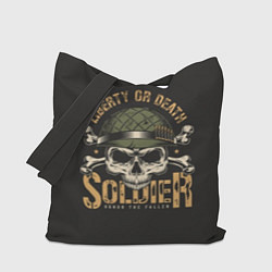 Сумка-шопер Soldier - liberty or death, цвет: 3D-принт