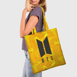 Сумка-шопер BTS: Yellow Style, цвет: 3D-принт — фото 2