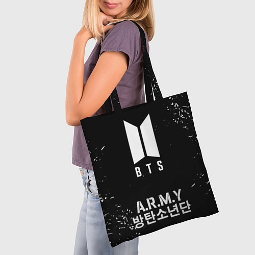 Сумка-шоппер BTS ARMY / 3D-принт – фото 3