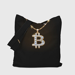 Сумка-шопер Бриллиантовый биткоин, цвет: 3D-принт
